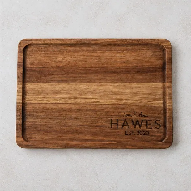 Acacia personalized cutting board