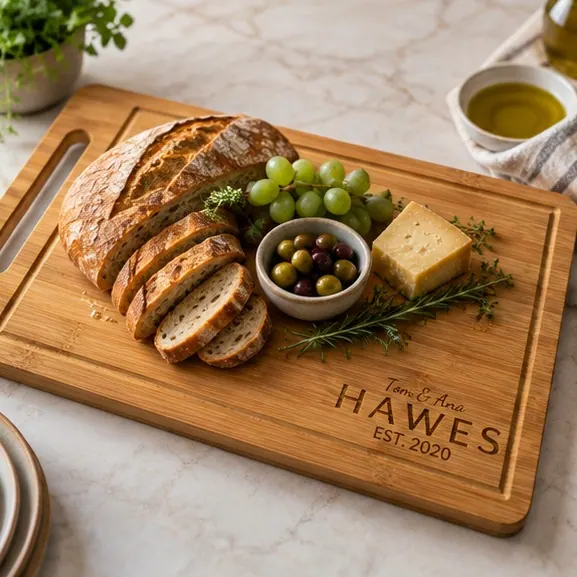 Classic Last Name personalized cutting board